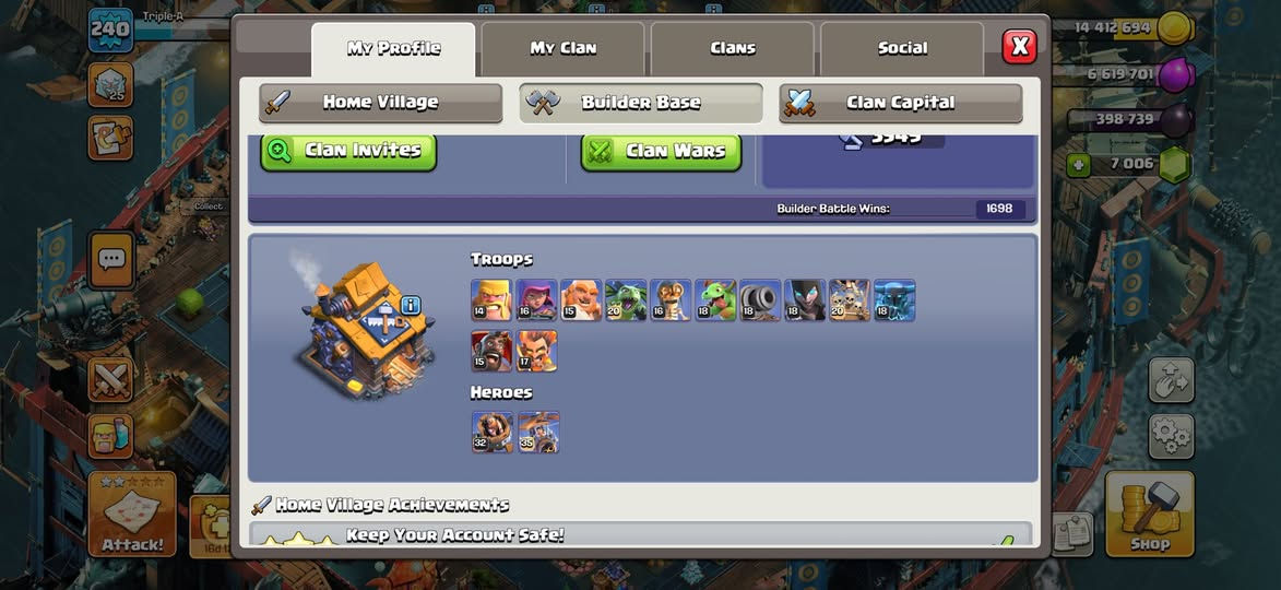 حساب كلاش اوف كلانس قرية 18 مرتبة كدامك بالصور السعر 100 الف الحساب كلش حلو و7000 جوهرة تغيير اسم براحتك حساب قديم مشحون سكنات مكاني بغداد الشعب حي البساتين اذا مو وجه لوجه لتجيني واخذ مني تدور هواي ومتلكة هيج حساب ب100


**إذا كنت صاحب هذا الإعلان وتريد حذفه لأي سبب، رجاءا أرسل رسالة إلى الدعم الفني**