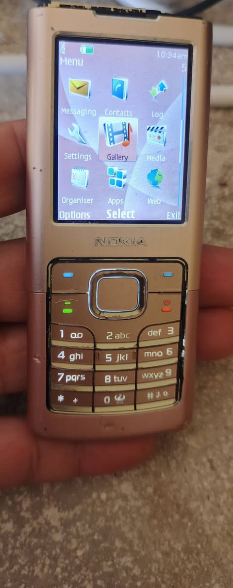 📱 للبيع موبايل Nokia 6500 classic

🔹 اللون: كلاسيك أنيق
🔹 اللغة: إنكليزي فقط (لا توجد لغة عربية)
🔹 الحالة: نضافة 80% من 100
🔹 الجهاز شغال تمام وما بي أي مشكلة

💰 السعر: 40
🚫 لا يوجد توصيل
📍 العنوان: بغداد – النهروان

للاستفسار مراسلة خاص 📩


**إذا كنت صاحب هذا الإعلان وتريد حذفه لأي سبب، رجاءا أرسل رسالة إلى الدعم الفني**