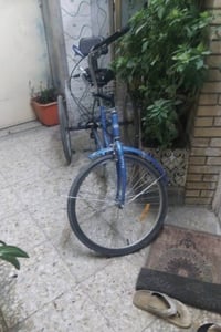 الباسكل المعروض هنا هو نوع ثلاثي العجلات باللون الأزرق، مثالي للاستخدا...