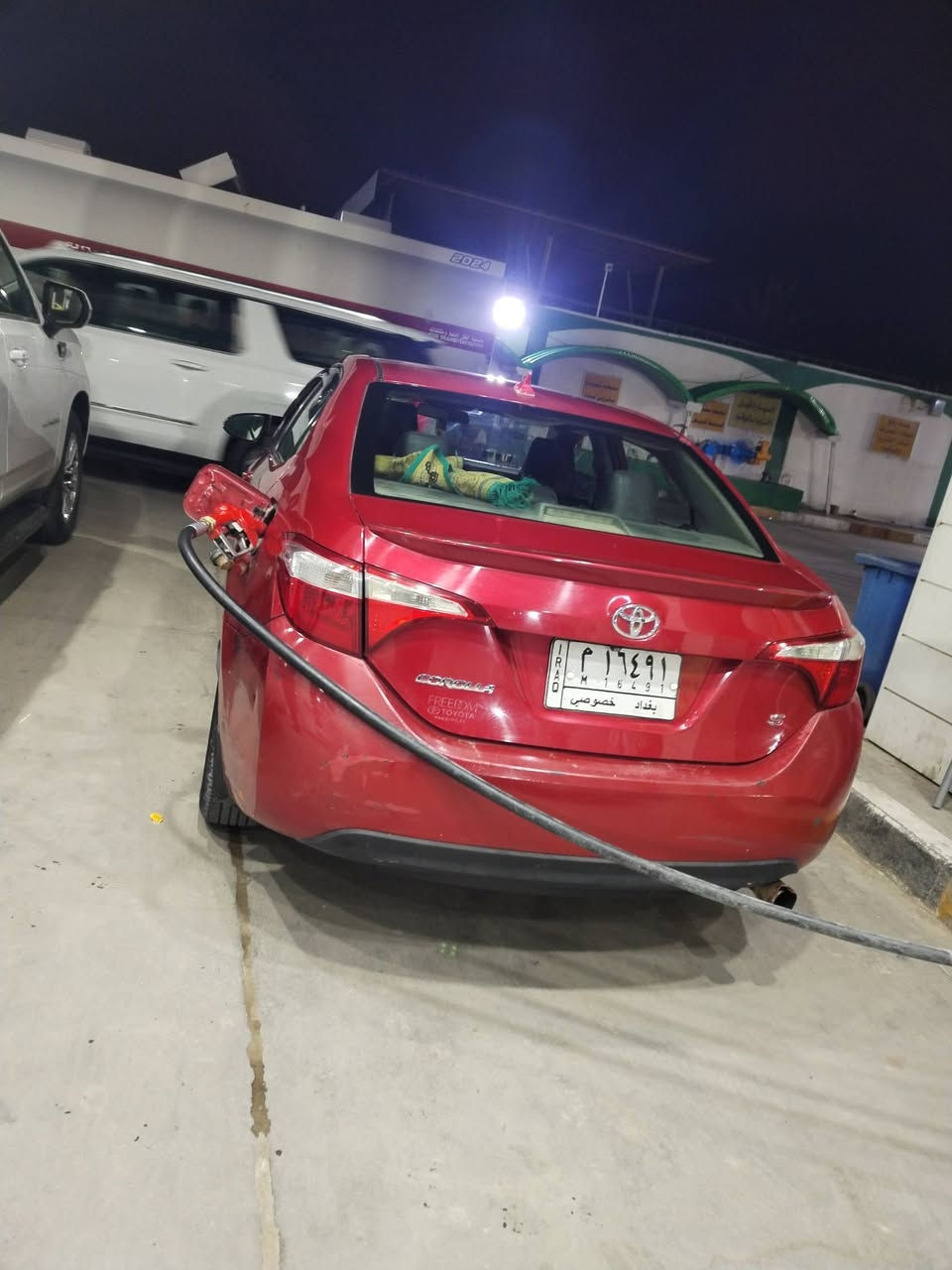 كورلا البيع موديل 2014 ضررها جاملغ خلفي 
***********
