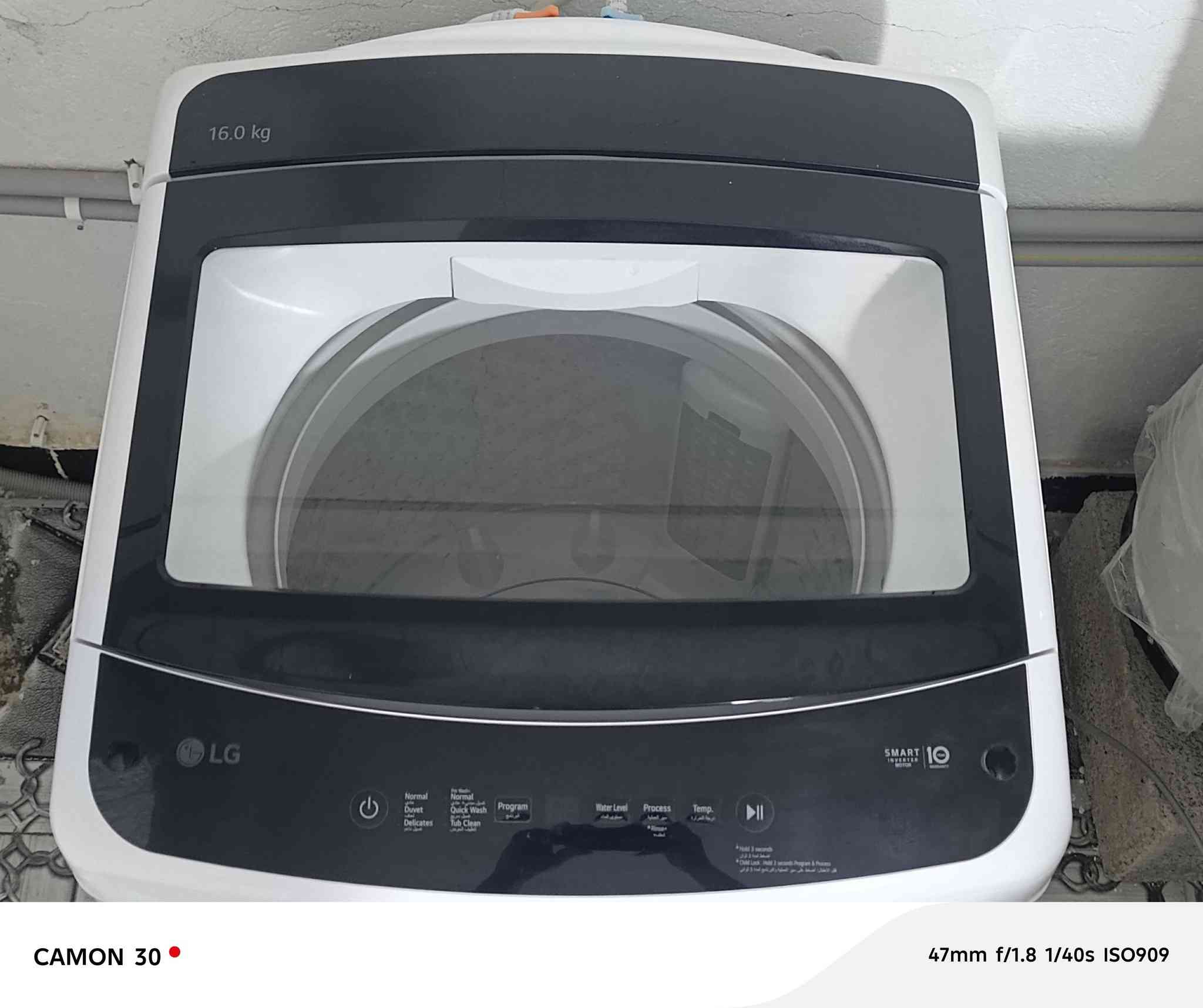 غساله اوتوماتيك LG حجم 16kg بعدهي بضمان ستعمال قليل ***********
