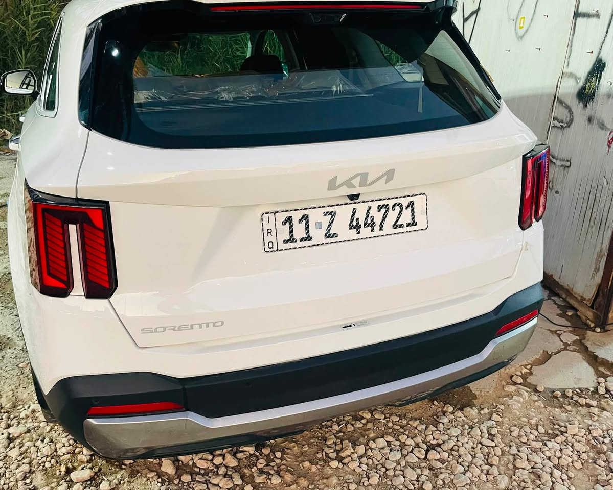 🚗سورنتو2025

 🚘كامرتين داتا شو فول وبعد بيه مواصفات

🚘6 حساسات امامي خلفي بل دعاميه 

🚘مرقم بغداد رقم جديد انكليزي 

تحويل ثاني يوم مشروع وطني

سياره كفاله عامه وضع  شركه جديده 

 🚘محرك 6 سلندر 

        🔥 المواصفات 🔥

ماشيه:4400

🚗أربعة أوضاع قيادة

🚗شحن لاسلكي

🚗بردات خلفية

🚗حساس مطر 

🚗مري اوتو دم

🚗بصمة وتشغيل عن بعد 

🚗كراسي كهرباء

🚗جنطة كهرباء

🚗هندبريك بصمة

🚗درايف مود 

🚗اوتو هولد 

🚗مساعد انحدار 

🚗مانع انزلاق 

🚗كير ماوس

🚗مثبت سرعه 

🚗سته سلندر

🚗7 راكب

🚗3 قطع تبريد

🚗انارة محيطة ليزرية متغيرة 

🚗لايت عالي ناصي زنون 

🚗لد ليزري نهاري 

🚗بك لايت ليزري 

🚗حساسات امامي خلفي 

🚗حساسات أطار

🚗كامرة دوارة 

🚗شاشة تخدم نظام  

🚗رقم بغداد

🚗مكان السيارة بابل /مركز /حي الكرامه 

🚘اتصال او وات ساب  @***********
