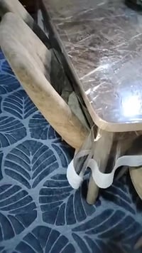 ميز ٦ كراسي • قنفات ٥ قطع • موصل جانب الأيسر