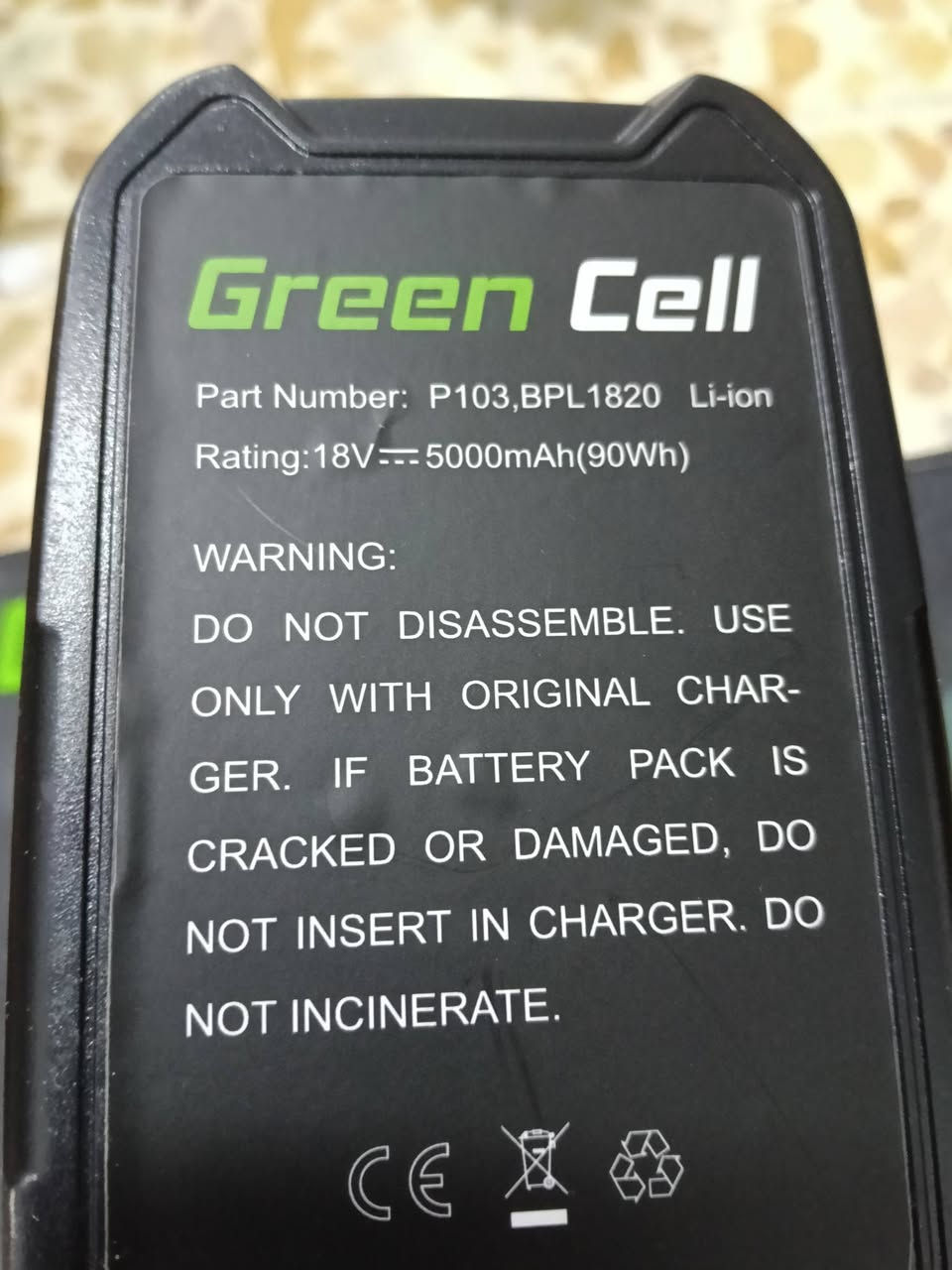 هذا المنتج هو بطارية أدوات كهربائية من نوع ليثيوم أيون ماركة Green Cell.
معوفر عندي بس قطعتين سعر الوحده 10 الف تواصل واتساب ***********
