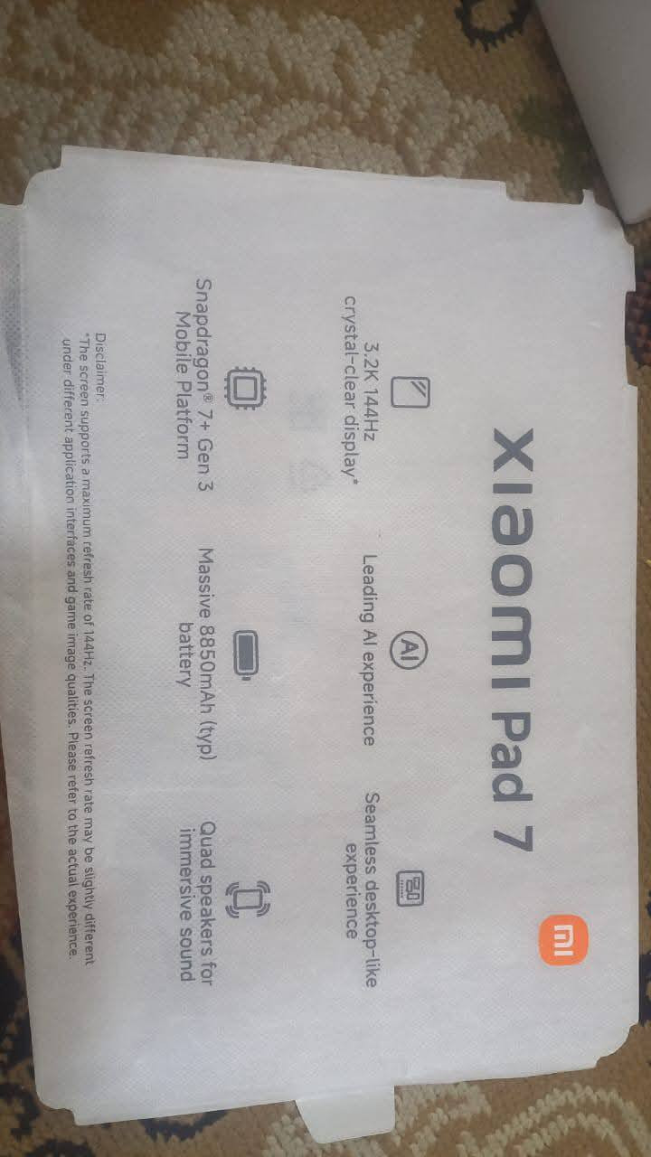 🔥 لحك لايفوتك 🔥
السلام عليكم ايباد شاومي باد ٧

 فول مواصفات للدراسة والالعاب

 مستعمل اقل ال٣ اشهر

 وجان متروك بهاي الفترة بسبب الاشغال مامستعمل هواي

 بعده بالباكيت جديد مفول

 السعر ٣٦٥

🚨 ملاحظة 🚨 : يجي وياه كفر ابو الستاند ولاصق شاشة ام ال١٠ الف 🔥


**إذا كنت صاحب هذا الإعلان وتريد حذفه لأي سبب، رجاءا أرسل رسالة إلى الدعم الفني**