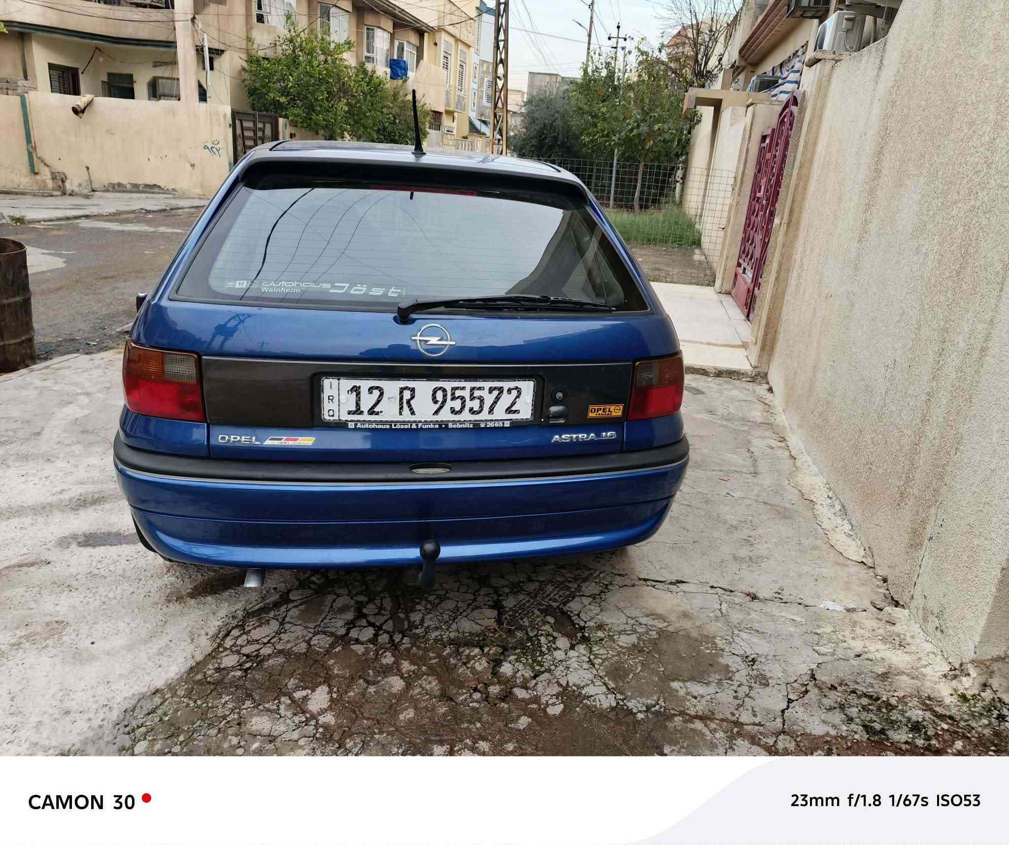 السلام عليكم استرا موديل ٩٣سياره بلاديه وضع شركه فول  اتوماتيك بس كير عادي تبريد قفل مركزي جامات كهرب دوائر مامصلح السنوية بااسمي انا صاحب شرعي رقم جديد نينوى هزه جديده سنويه تاريخ الى2030 
***********
***********
