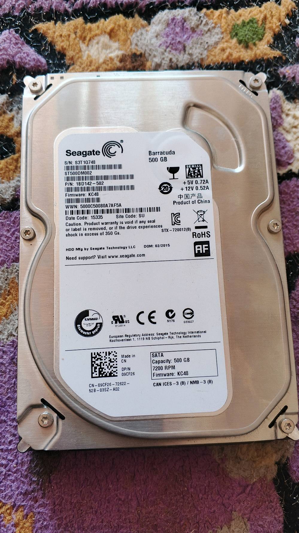 هارد 500gb مستعمل قليل سعر 30 ويا التوصيل ب35 تواصل فقط واتساب 
.....