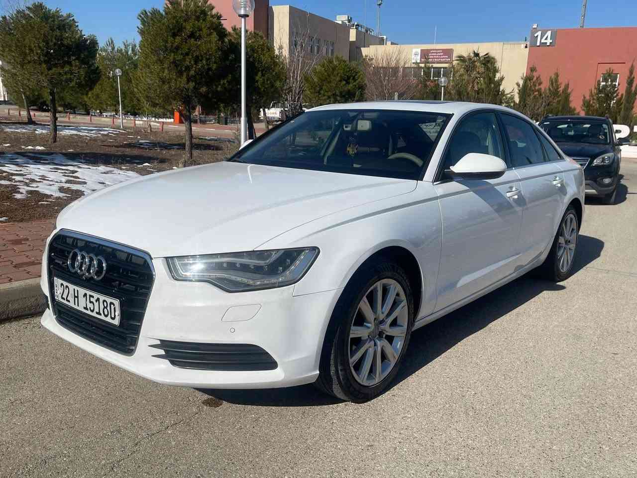 Audi A6 2013 
مواسەفاتی خلیجی ٦ پستۆن فول فول مواسەفاتە سەیارەکە لۆک لۆکە 
بۆیاخو ساردو شوختی نیە 
بەشەرتی گێرو مەکینە لۆک لۆکە نەکراوەتەوە 
نرخی ١٢٨ گەڵا و مامەڵەیەکی زۆر کەم 
***********
سەیارەکە لە سلێمانیە السليمانية, العراق
