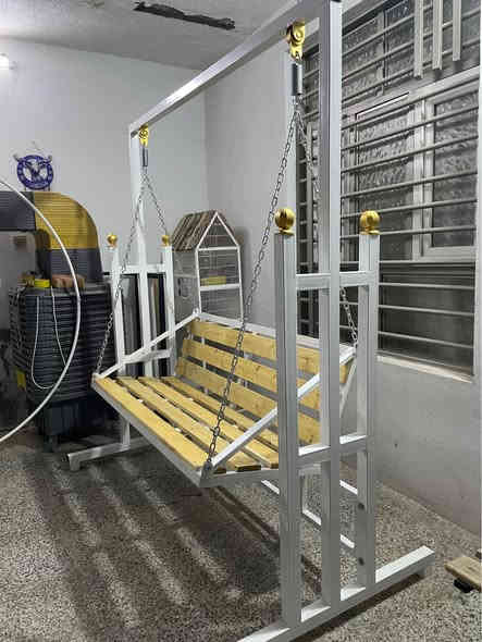 مرجوحه تسكام حديد ثقيل شغل درجه اولى العرض مترين ولارتفاع مترين النجف واتس آب *********** هاشمية
