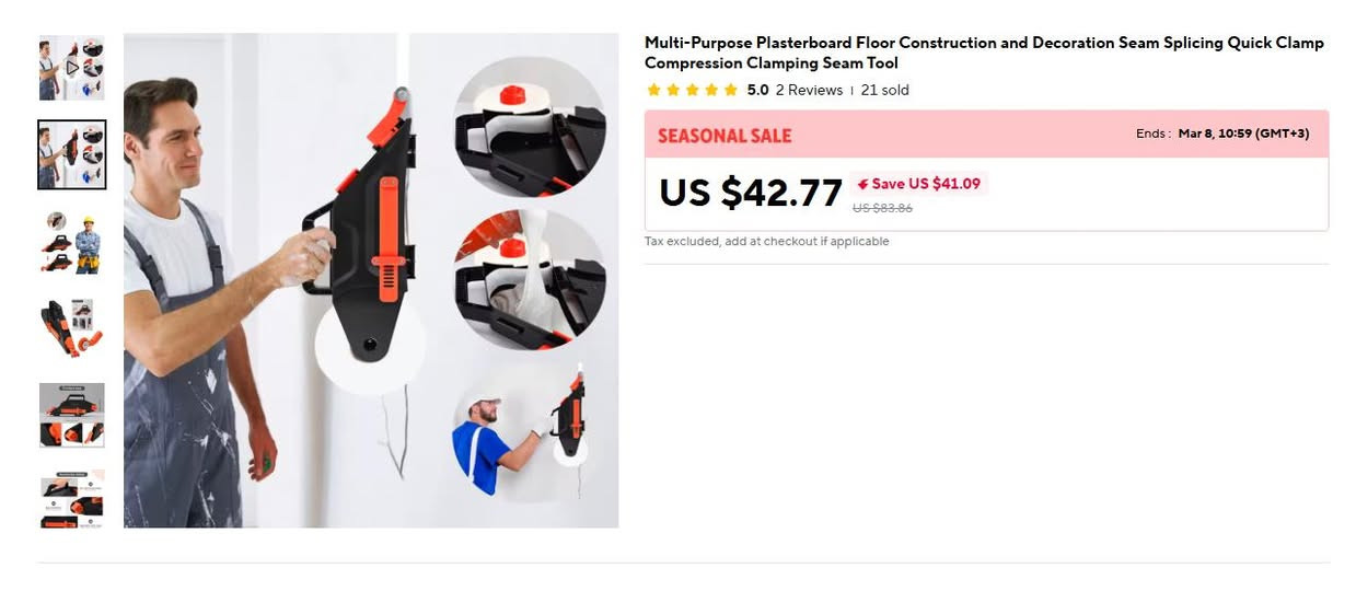 تُستخدم هذه الماكينة اليدوية لتبطين فواصل الجبس بورد بـ "المعجون والشريط" (Tape & Mud) في خطوة واحدة بدلاً من الطريقة التقليدية التي تتطلب وضع المعجون أولاً ثم الشريط يدوياً.

كيفية العمل
خزان المعجون: يتم ملء الجسم الداخلي للأداة بمعجون الجبس (المخفف قليلاً بالماء).

بكرة الشريط: توضع بكرة شريط الورق أو الفايبر في الخلف.

التطبيق: عند سحب الأداة على طول الفاصل، يمر الشريط داخل خزان المعجون ويخرج "مدهوناً" بالمعجون وجاهزاً للالتصاق مباشرة بالحائط. أربيل, العراق


**إذا كنت صاحب هذا الإعلان وتريد حذفه لأي سبب، رجاءا أرسل رسالة إلى الدعم الفني**