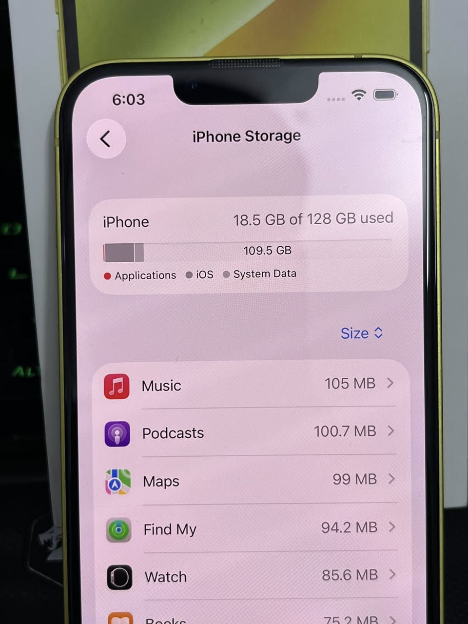 🛑ايفون 14 عادي  للبيع 📱🛑
اللون اصفر  
الذاكرة ⚙️ 128Gb 
البطارية 🔋 90%
الجهاز نظيف علي ايدي ما مفتوح وتر بروف نظافة 100% زلغ مابي
الباكيت موجود وكالة ماستر 
 الجهاز بي لاصق حمايه 
💵السعر 670 الف و بي مجال للشراي💵
التوصيل مجاني لكل المحافظات🚚✅


**إذا كنت صاحب هذا الإعلان وتريد حذفه لأي سبب، رجاءا أرسل رسالة إلى الدعم الفني**