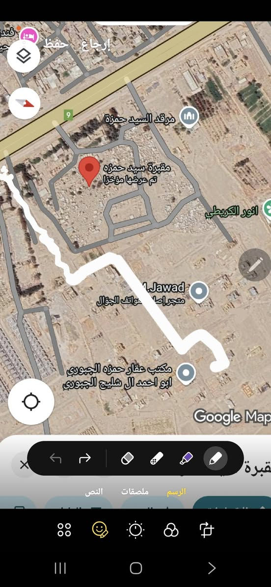 ٧٥مليون نجف سيد حمزه ٢٥٠متر
