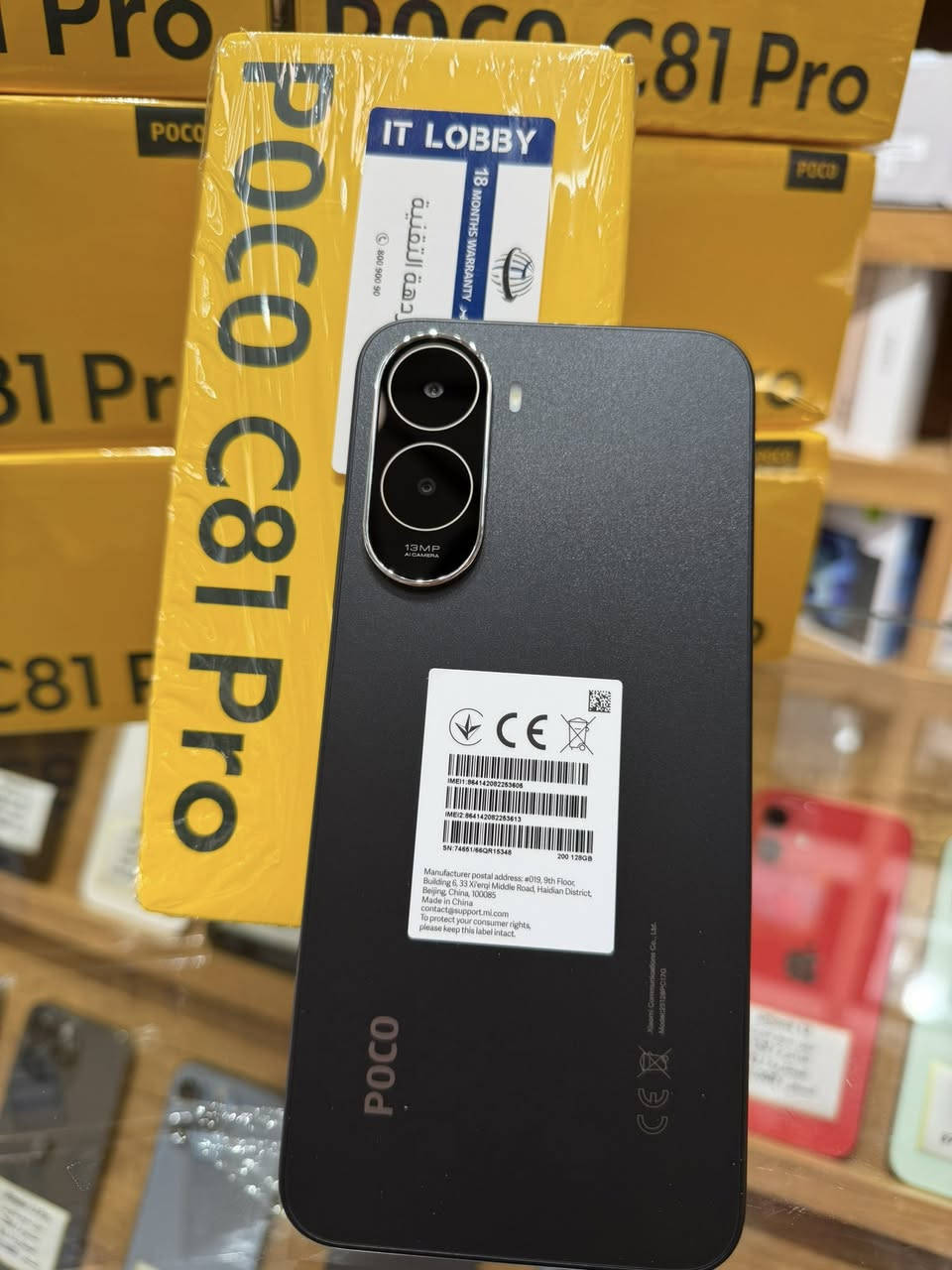 Poco C81 Pro وصل الان 👈

المواصفات 

- الشاشة : 6.9 بوصة - 120 هرتز - IPS LCD
- الذاكرة :  128 جيجابايت
- الرام : 4 جيجابايت
- الكاميرا : 13 + 0.8 ميجابكسل
- المعالج : Unisoc T7250
- البطارية : 6000 مللي أمبير - 15 واط

للطلب متوفر توصيل واتساب ***********

العنـــــوان 

واسط - كوت - المشروع - قرب ساحــه العامل 

أوقات الدوام من الساعه 8 صباحا إلى 11 مساء
