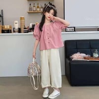 سوت بناتي • قماش راقي • ٦-١٢ سنة