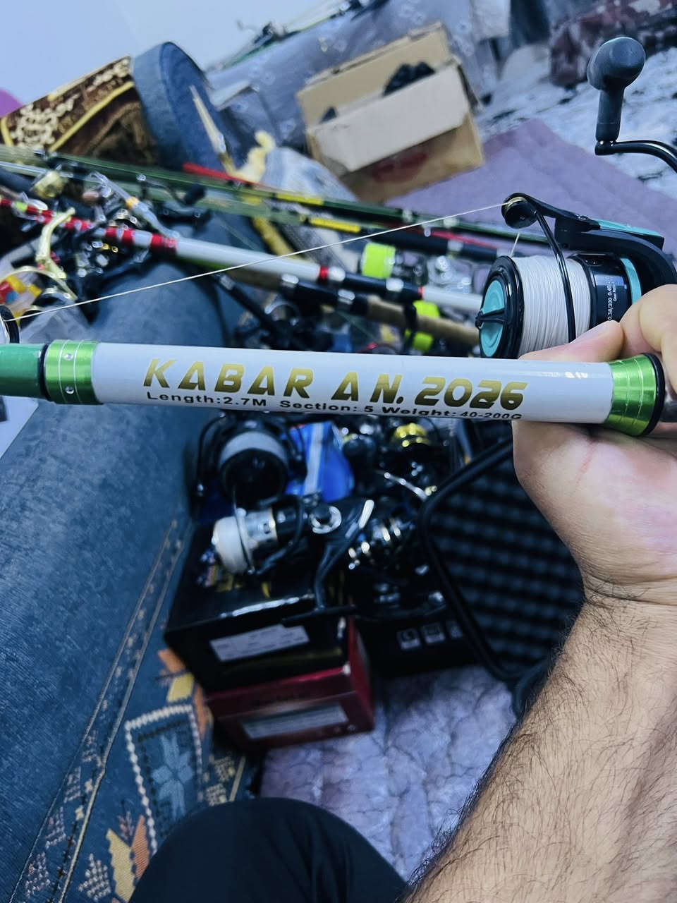 عدد 2
عصا كابار موديل 2026 الطول 2.70 m
مكاين كايدا سازوكو حجم 6500 
العدد 2 مع خيط مع قفل ومدور مع ثگالات مشدود كامله السعر 85 والتوصيل متوفر لجميع محافظات العراق


**إذا كنت صاحب هذا الإعلان وتريد حذفه لأي سبب، رجاءا أرسل رسالة إلى الدعم الفني**