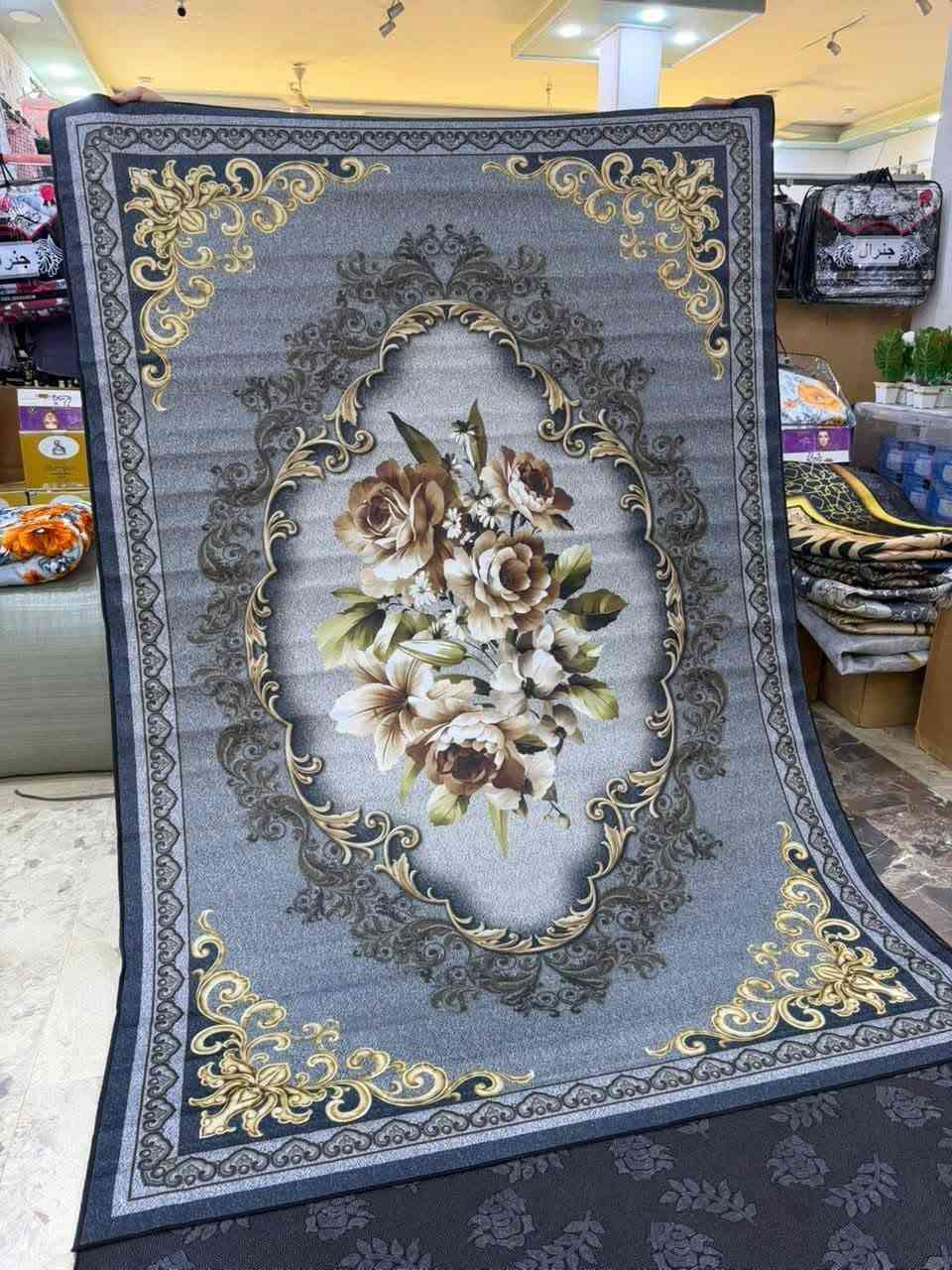 السعر  عشره
وصلتنه وجبه جديده موكيت ثري دي الاصلي
نوعية ممتازة ونقشات حلوه 
ملمسها حرير والضهر حبيبات مانع تزحلق حاشيه شرشوبه مطابق للصور تماماً 💯 
 والثبات ع السيراميك 
 وعدم تسريب الماء 💦
تخفيضات 💣💣💣 ___ 
💯قياس ⬅️ 180 ❌ 260 
السعر ❤️❤️عشره
يوجد توصيل 🚚 
***********
