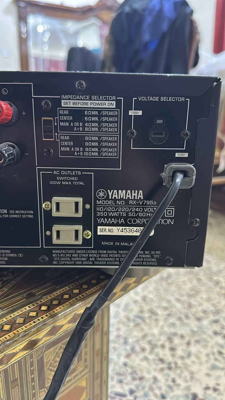 مضخم ياماها  ماليزي كهرباء 220  /  350 واط. نظام مسرحي  موديل  RX_V795a بغداد, العراق


**إذا كنت صاحب هذا الإعلان وتريد حذفه لأي سبب، رجاءا أرسل رسالة إلى الدعم الفني**