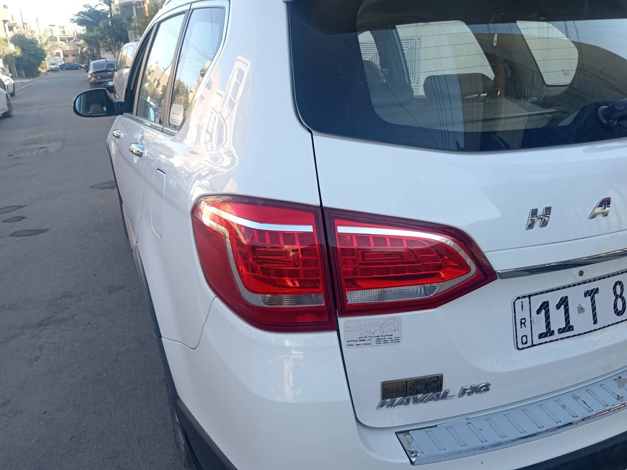 السلام عليكم هافال H6مديا ٢٠١٦ للبيع كير ومحرك بلادي مالها مستبيشي ٢٤٠٠ صدر امامي خلفي نظيف جدا تبريد ثلج وتدفئه  شغاله فتحه سقف طكتين كامره خلفيه  و بالصفحه حساسات اماميه وخلفي  تحكم استيرن جهتين  زراكات لايت امامي اضوية ترحيب  كشنات جلد منظومة بانزين  وبلكات  ادامه كامله دسك امامي جديد  السعر 110$ ورقه وبيها مجال قليل
 السياره ماشيه (٩١٠٠٠)كم بغداد الغزالية ***********
