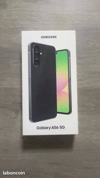 A56 5G جهاز نظيف ومرتب واستخدم قليل  الذاكرة 256/8GB.  البطارية 5000mA...