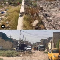 قطع ارض زراعي النفطيه 100متر بتلو بنهايه ربع شوراع شارع السكله فرع 13 ...