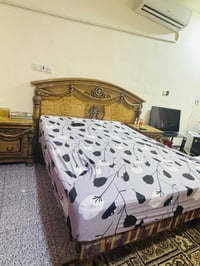 غراض للبيع غرفه نوم صاج ثقيلة كاملة مع الدوشك هدية250الف  تخم كامل ثني...
