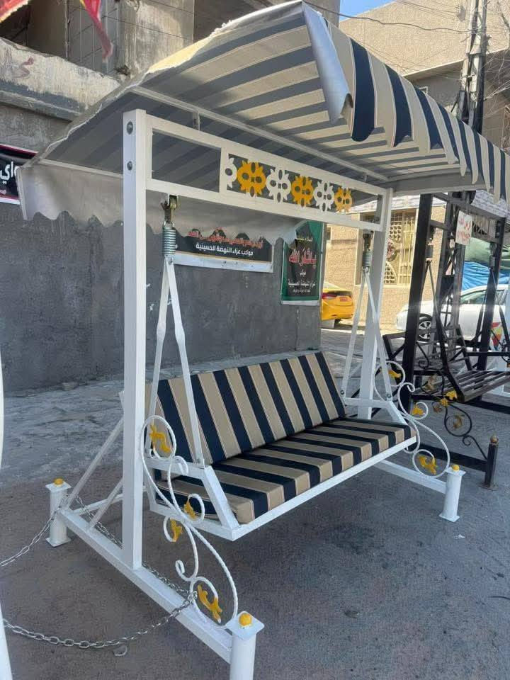 حول حديقته او بيتك الى مكان استرخاء ملكي✨✨

اراجيع (مرجوحات) بجميع انواعها والوانها تفصال حسب الطلب وبأسعار تنافسيه خلي اطفالك يفرحون😉

مليت من التصاميت التقليديه؟ احنه نصمملك قطعه فنيه والتصاميم عصريه تناسب كل الاذواق!!

ولان امانكم اولوياتنا حداد مراجيح بمواصفات خاصه وجوده رائعه للحديد واللحيم!!⚒️
 
المكان:النجف الاشرف
للاستفسار المراسله خاص


**إذا كنت صاحب هذا الإعلان وتريد حذفه لأي سبب، رجاءا أرسل رسالة إلى الدعم الفني**