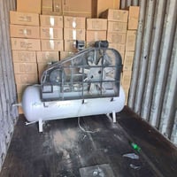 تم بعون الله وصول كمبريسرات هواء انكليزي تجميع هندي ٥٠٠ لتر ماطورها ١٥...