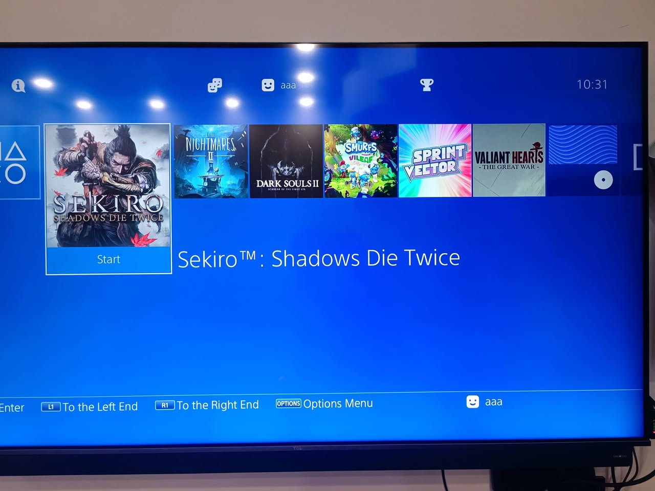 بلي 4 سلم نظام 11 مهكر نظيف وبي هوايه العاب داخل الجهاز شغالات بدون اي مشاكل 
سعره 275 بي مجال 
مكاني بغداد


**إذا كنت صاحب هذا الإعلان وتريد حذفه لأي سبب، رجاءا أرسل رسالة إلى الدعم الفني**