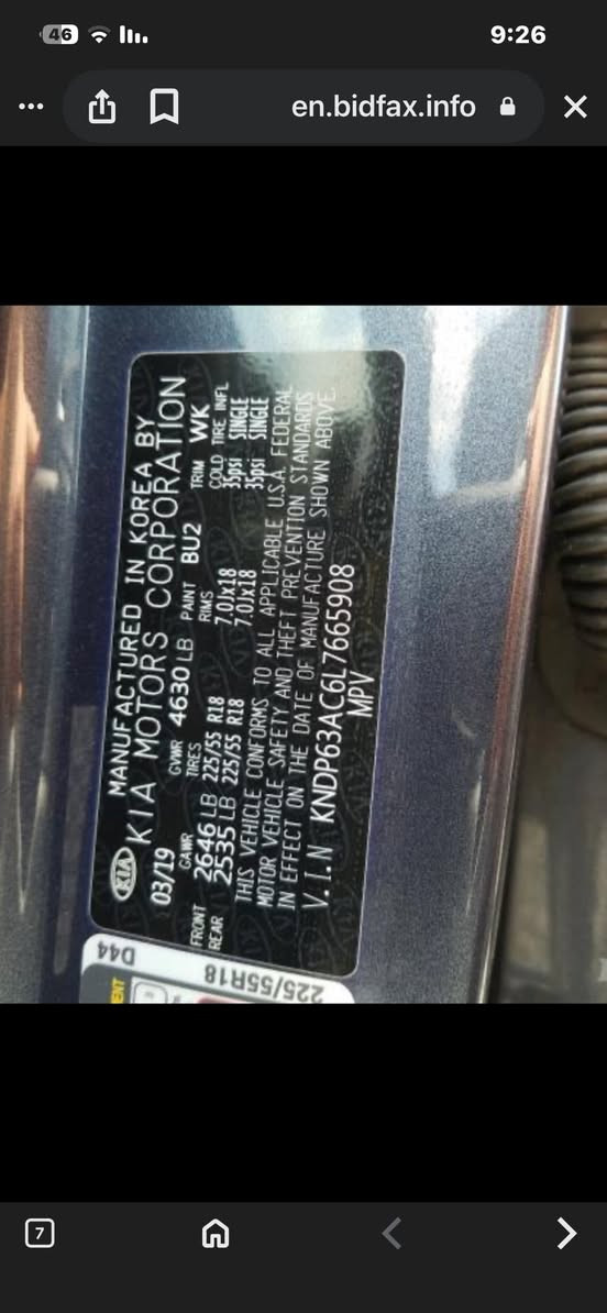 السلام عليكم
للبيع كيا سبورتج موديل 2020 لون ازرق متغير السيارة بسمي رقم بغداد وارد امريكي ضربته فقط الصندوق مواصفات s بدون فتحة ماشية 45 مري شفط رادارات جانبية كشنات جلد السعر 172 وبيه مجال ان شاء الله للاتصال *********** مكانه بغداد
