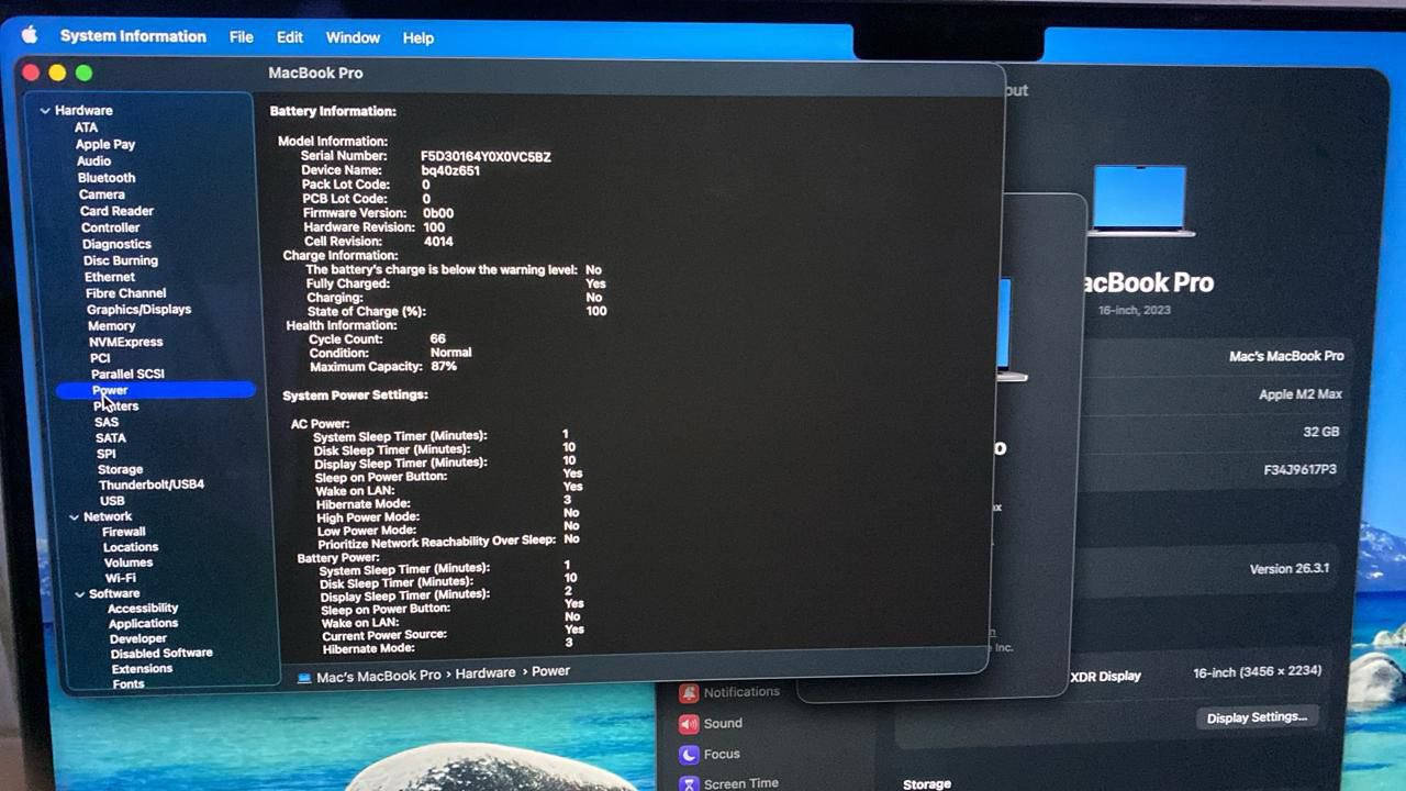 MacBook Pro M2 MAX 16”
Ram 32 | SSD 2 TB 

Battery 87 | Cycle 65

Price 2.800.000
يتوفر تقسيط على الرافدين سوبركي

جميع الماكات بيها ضمان فحص اسبوع 
تستلم من المكتب او توصيل مجاني متوفر

رقمي : ***********
يفضل التواصل واتس او اتصال

 للتواصل ضيفوني على حسابي انستا
 

https://www.instagram.com/us1.f?igsh=MW5vdzEzaXBpNTh5cg%3D%3D&utm_source=qr
