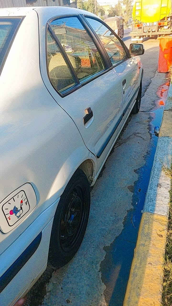 سمند ١١بغداد ابيض رقم انكليزي بأسمي تخم تاير حداديه امامي خلفي جديد كير ومكينه خير من الله لاتبخير ولانقيص ادامه  كامله من فيت بم ونوزل ودسكات تبريد ثلج مكاني بغداد الشعب  ***********. السعر. ٤٣ ،وبيها مجال
