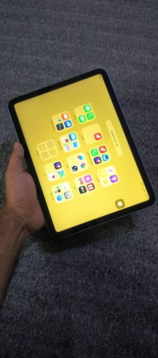 ايباد ابل الجيل العاشر ذاكرة 64 نظافة 90%💙
بطارية 83🔋 شحن ابد مايصرف 
اداء قوي بالالعاب ومستقر بفضل معالج A14 بايونك
مامبدل لابطارية ولا شاشة 💚
فقط بي زر الباور مشكل بس ما ماثر علي طبيعي 
للبيع فقط بسعر مناسب ✅
290 الف فقط
مكاني فلوجة او صقلاوية 
***********
