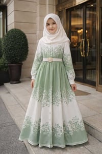 فستان نازك • مقاس ١٠-١٤ • المسيب شارع البلدية