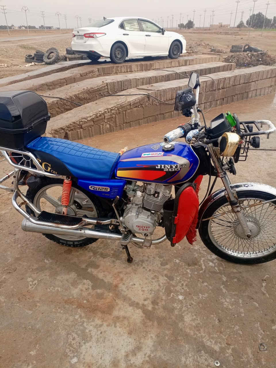 سلام عليكم موطور اللبيع فيومه سلف شرط خمسه گير مديل 2020 دراجه نضيفه حيل مامتعوبه سعر450 وبي مجال مكان تكريت الناعمه الستفسار علا رغم***********
