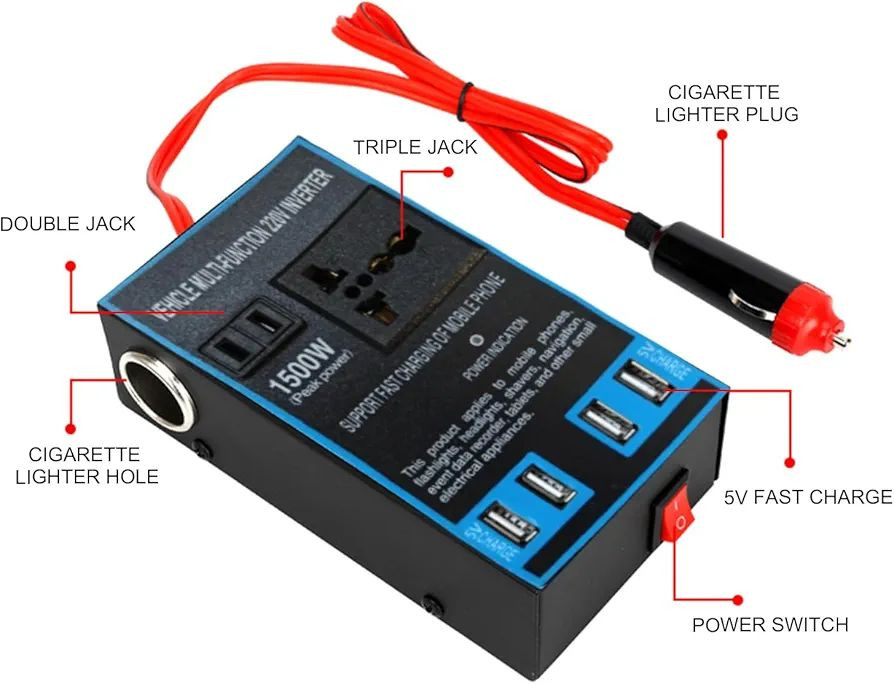 عاكسة 1500 واط تحول من 12/24 ڤولت الى 220 بيه 4 منافذ شحن هاتف + مقبس للأجهزة كهربائي


**إذا كنت صاحب هذا الإعلان وتريد حذفه لأي سبب، رجاءا أرسل رسالة إلى الدعم الفني**
