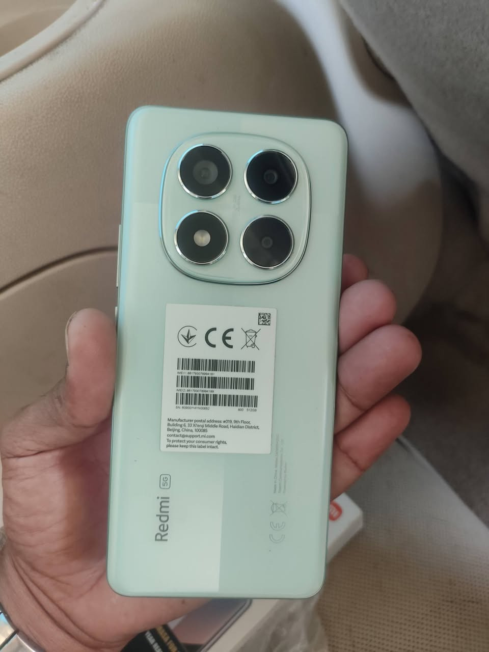 السلام عليكم هاتف Redmi Note 14 Pro 5g
ذاكره 512 رام 12 شاشه منحنيه بطاريه 5500شحن سريع 45w كامره 200بيكسل بصمه تحت الشاشه دبل سماعه ستريو 
الجهاز مستخدم ايام قليله يعني جديد بالجيس فقط نقص الشاحنه  
السعر 425
مكاني حله مركز 
للتواصل وتساب ***********
