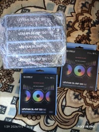 فانات ليان لي sl infinity 120mm أسود ريفيرس بليد عدد 6 جديد السعر 230 ...