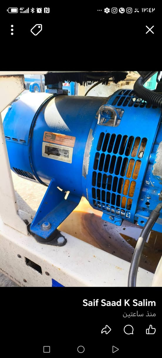 سلام عليكم مولد لستر بتر انكليزي اف جي ولسن ٣ سلندر ١٢كيفي ثري فيز دخول جديد ممامشتغله بل عراق السعر ٢٥ وبيهه مجال حك جيتك الاتصال ***********
