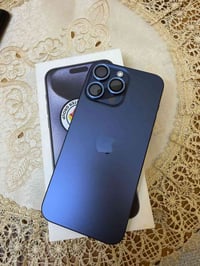 iPhone 15 Pro max - Blue Titanium ايفون 15 برو ماكس البطارية 89 الذاكر...