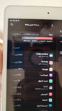 آيباد ميني ٥ • ذاكرة ٦٤ • بطارية ٨٧