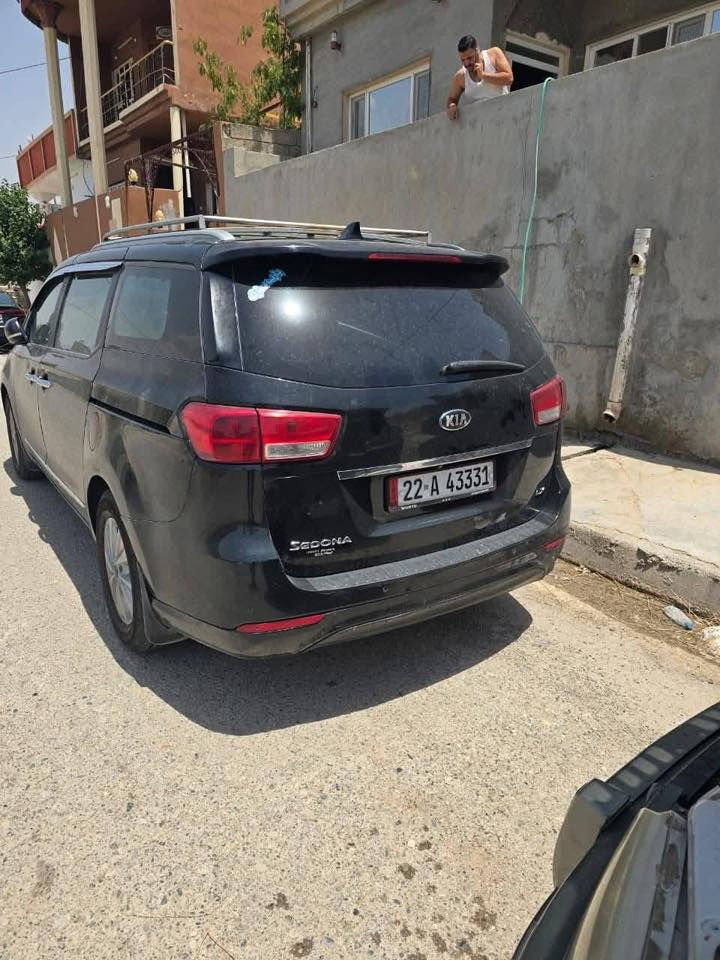 السلام عليكم كيا سيدونا ٢٠١٦ سياره جاهزه رقم أربيل أجره سنويه ب اسمي تحويل تريد او كاله بيها ٢ قطعه صبغ سعرها ١٥٥ ورقه مكانها أربيل ***********
