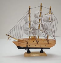 سفينة خشب • ديكور منزلي • ٧ قطع