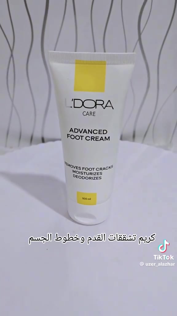 الجمال يبدأ من أدق التفاصيل.. وأقدامك تستحق الدلال! ✨
​كريم لدورا المطور للقدمين:
💧 ترطيب عميق.
❄️ انتعاش بالمنثول.
🛠️ ترميم للتشققات.
​حجم 100 مل من الفخامة والعناية المركزة. اطلبي قطعتك الآن واشعري بالفرق! 🛍️


**إذا كنت صاحب هذا الإعلان وتريد حذفه لأي سبب، رجاءا أرسل رسالة إلى الدعم الفني**