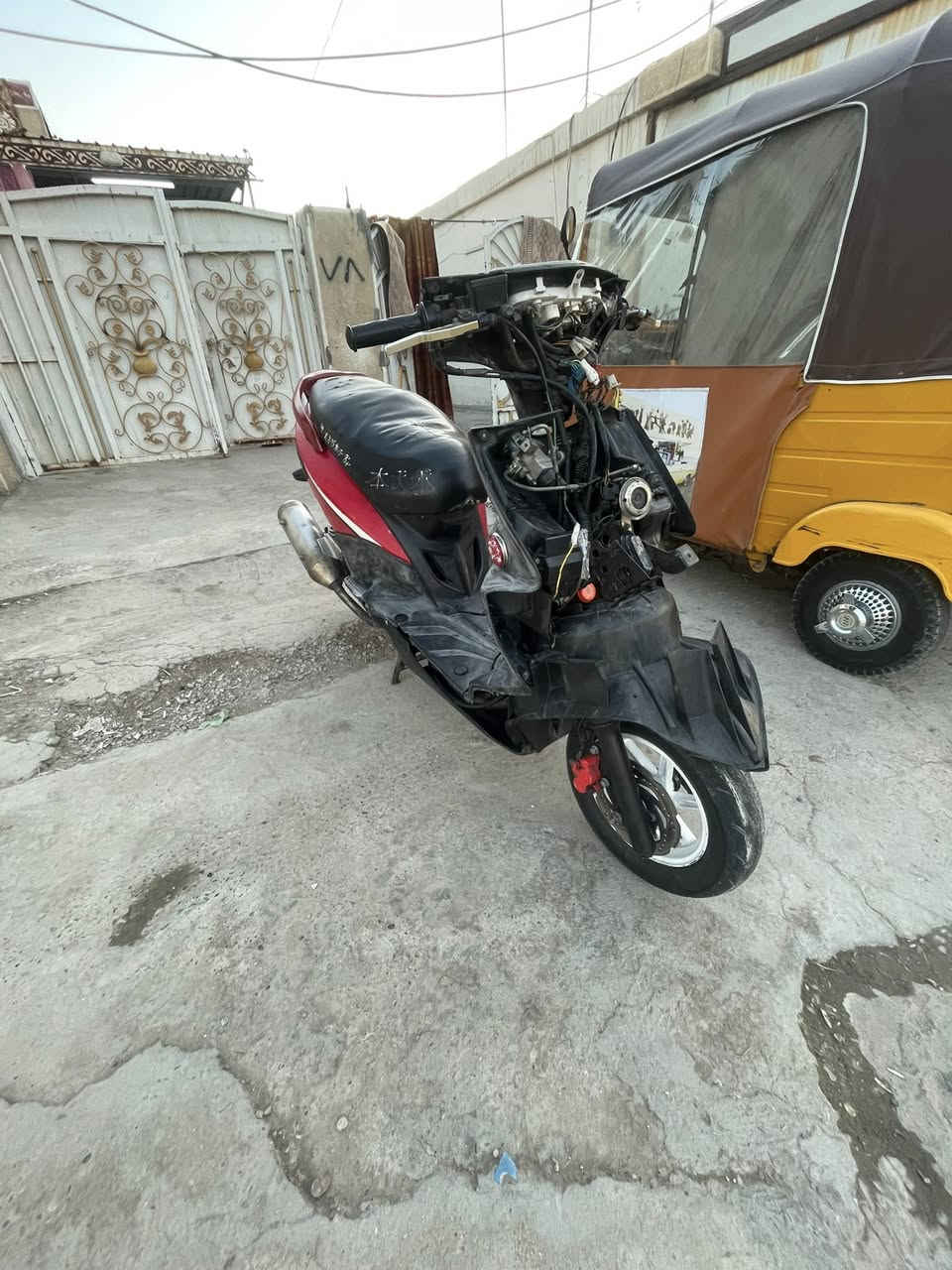 السلام عليكم جيتي ار نقصهه بجم دراجه كامله مكينه هاون شلعه معدل مكاني بغداد البياع تقاطع درويش السعر ٦٥٠ بيهه مجال الاتصال ***********
