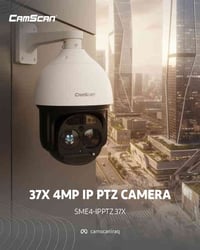 كاميرا PTZ كامسكان • ٤ ميگاپكسل • ٣٧× تكبير بصري