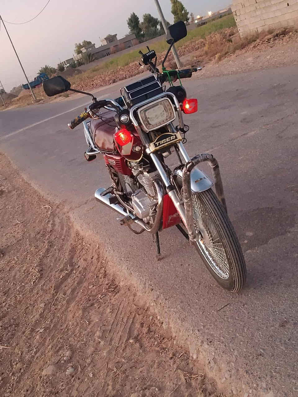 سلام عليكم دراجة تايكر البيع موديل 2020محرك ما مفتوح كهربائية كلهة شقالة كيجات تخم  تاير اوراق السعر 475وبي مجال  مكان جلولاء قريت كشكول ***********
