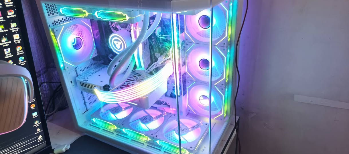 مواصفات rtx 5060ti 16gb palit
معالج r7 5700x
بورد B550 AORUS elite
رامات t force 16gb تردد 3600
مبرد مائي فانتك 
هارد m.2 1tb MSI 
ويا ماوس قلوريس مودل D وايرلس دكمتة لزم تضغط قوي من تشغل ويشتغل طبيعي وايرلس يرادلهة تنضيف 
يو بي اس 3000 بعدة جديد 
سماعة فانتك Harmony WHG02
و سبيكر فانتك GS305 
وكيبورد 60% لون أبيض
ويدة Xbox series s بعدها جديدة 
وماوس باد ضد المي 90x40
وميز أصلي من سيف كمارو  وكرسي كيمنك رد دراجون نضيف 80% من دون مونتر سعر 2100 🔒 ماتفيدك أعبر المنشور مكاني بغداد الشعب كل كراتين القطع موجودة وضمان موجود بس كارت شاشة وآل سبيكر وآل سماعة وياها حساب لعبة ارك رايدرز


**إذا كنت صاحب هذا الإعلان وتريد حذفه لأي سبب، رجاءا أرسل رسالة إلى الدعم الفني**