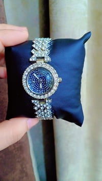 رولكس نسائي • مينا أسود • مطعمة كرستال