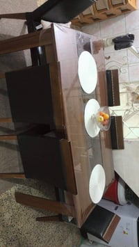 ميز طعام تركي • ٦ كراسي • ١٦٠×٩٠ سم