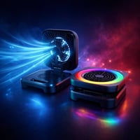 سبيكر محمول • مروحة ٣ سرعات • بطارية ٣٠٠٠mAh